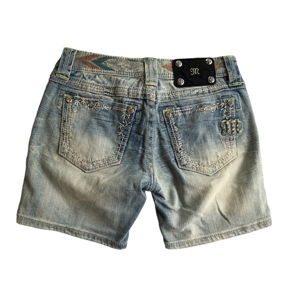 Miss Me Low Rise Embroidered Denim Easy Shorts Women's Size 26 - Picture 2 of 6